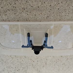 Clear Clip-On Glasses with Blue Light Block